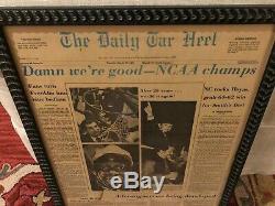 L'unc Tar Heel Daily 1982 Ncaa Champions Journal Michael Jordan Rare