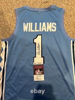 Les Tar Heels de Caroline du Nord - Maillot autographié signé par Roy Williams avec certificat d'authenticité JSA Coach UNC