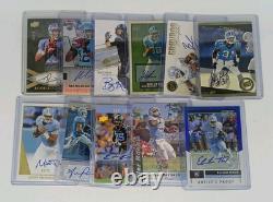 Lot d'autographes UNC TAR HEELS. Trubisky Nicks Bernard Bly