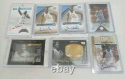 Lot d'autographes de James Worthy des Tar Heels de l'UNC