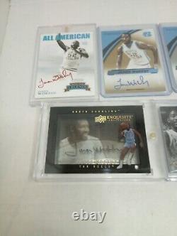 Lot d'autographes de James Worthy des Tar Heels de l'UNC