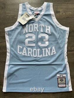 Maillot Authentic Mitchell and Ness North Carolina UNC Tar Heels Michael Jordan L