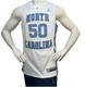 Maillot Jordan Unc #50 Tyler Hansbrough Blanc Bleu Hommes Grand Authentique Ncaa Rare