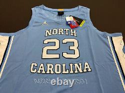 Maillot Nike Elite de Michael Jordan des North Carolina Tar Heels en bleu, 2xl XXL Nwt