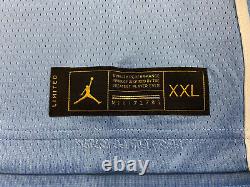 Maillot Nike Elite de Michael Jordan des North Carolina Tar Heels en bleu, 2xl XXL Nwt