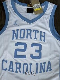 Maillot Nike Jordan Elite Dri-Fit UNC Carolina Tarheels DN9341-100 pour homme, taille Small