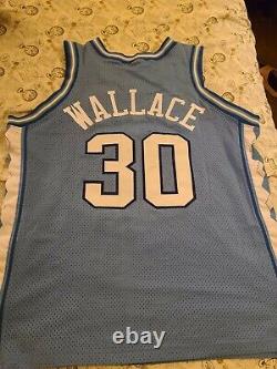 Maillot Nike authentique Rasheed Wallace Tar Heels UNC 48 XL vintage des années 90 rare et noble.