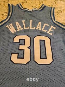 Maillot Nike authentique Rasheed Wallace Tar Heels UNC 48 XL vintage des années 90 rare et noble.