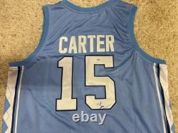Maillot UNC North Carolina Tar Heels signé par Vince Carter PSA/DNA