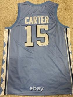 Maillot UNC North Carolina Tar Heels signé par Vince Carter PSA/DNA