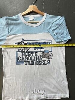 Maillot VTG UNC Tar Heels 1980 Bluebonnet Bowl en deux tons minces Taille M