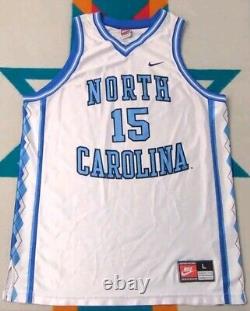 Maillot Vintage Vince Carter des Tar Heels de la Caroline du Nord Nike UNC Fabriqué aux États-Unis en taille Large