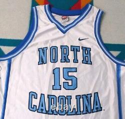 Maillot Vintage Vince Carter des Tar Heels de la Caroline du Nord Nike UNC Fabriqué aux États-Unis en taille Large