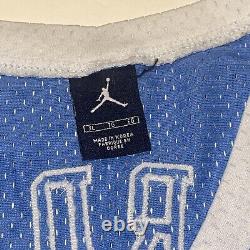 Maillot authentique Nike de Michael Jordan UNC Tar Heels NCAA bleu pour hommes XL