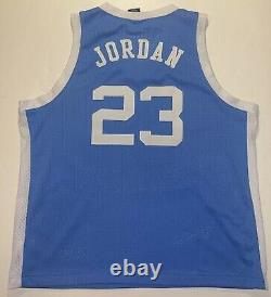 Maillot authentique Nike de Michael Jordan UNC Tar Heels NCAA bleu pour hommes XL