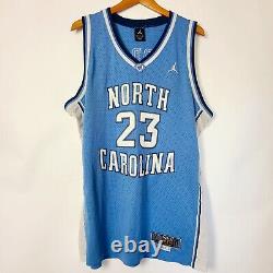 Maillot bleu UNC North Carolina Vintage années 2000 de l'équipe Nike Elite Michael Jordan #23 en taille XL.