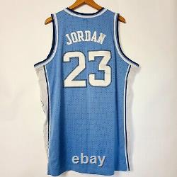 Maillot bleu UNC North Carolina Vintage années 2000 de l'équipe Nike Elite Michael Jordan #23 en taille XL