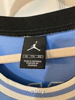 Maillot bleu authentique de North Carolina par Nike et Michael Jordan, taille XXL, UNC Tarheels