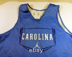 Maillot d'entraînement réversible bleu porté lors des matchs de North Carolina Tar Heels UNC #30 en taille 2XL