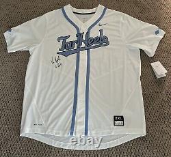 Maillot de baseball UNC signé par Vance Honeycutt, autographe Jsa Tar Heels XXL Auto