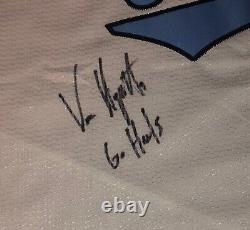 Maillot de baseball UNC signé par Vance Honeycutt, autographe Jsa Tar Heels XXL Auto