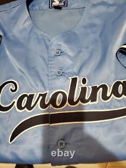 Maillot de baseball vintage pour hommes Starter XXL North Carolina Tar Heels