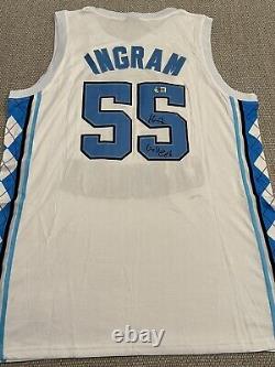Maillot de basket UNC Tar Heels signé par BECKETT COA HARRISON INGRAM