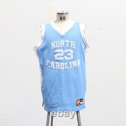 Maillot de basket-ball vintage Michael Jordan de la Caroline du Nord Nike 44 cousu authentique