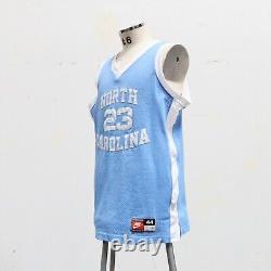 Maillot de basket-ball vintage Michael Jordan de la Caroline du Nord Nike 44 cousu authentique