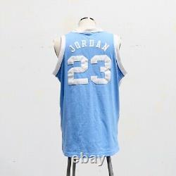 Maillot de basket-ball vintage Michael Jordan de la Caroline du Nord Nike 44 cousu authentique