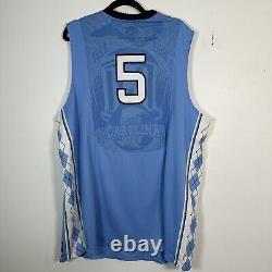 Maillot de basketball Nike Air Jordan UNC North Carolina Tar Heels NCAA #5 pour hommes XXL