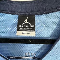 Maillot de basketball Nike Air Jordan UNC North Carolina Tar Heels NCAA #5 pour hommes XXL