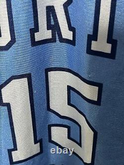 Maillot de basketball UNC North Carolina Nike bleu pour homme XXL, Vince Carter #15, fabriqué aux États-Unis
