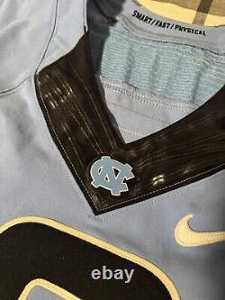 Maillot de football Nike North Carolina Tar Heels Sean Tapley Taille 40 ACC Bleu