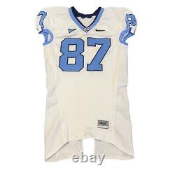 Maillot de football Nike North Carolina Tar Heels UNC porté lors du jeu #87, taille 42