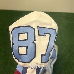 Maillot de football Nike North Carolina Tar Heels UNC porté lors du jeu #87, taille 42