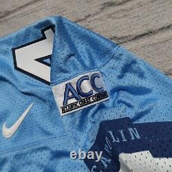 Maillot de football des North Carolina Tar Heels des années 90 porté lors de jeux en Nike Pro Cut Sewn