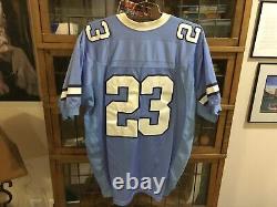 Maillot de football rare VTG NC Tar Heals #23 SEWN Team MJ NIKE SZ 52 (XXL) Cool