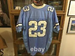 Maillot de football rare VTG NC Tar Heals #23 SEWN Team MJ NIKE SZ 52 (XXL) Cool