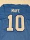 Maillot De Football Signé De Drake Maye Des Tar Heels De Caroline Du Nord Avec Certificat D'authenticité