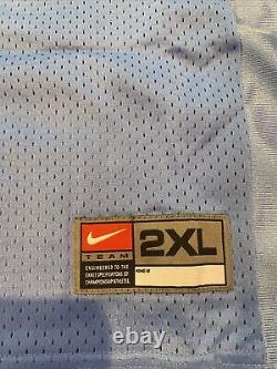 Maillot de football vintage Nike UNC pour homme en taille 2X, North Carolina #23 Jordan.