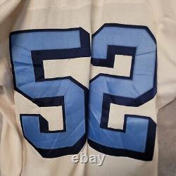 Maillot de jeu Nike North Carolina Tar Heels UNC 52 de football coupé professionnel Vintage 54 2XL