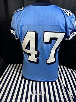 Maillot de joueur Nike NCAA UNC Tarheels #47 ACC bleu clair porté en match taille 48