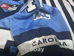 Maillot de joueur Nike NCAA UNC Tarheels #47 ACC bleu clair porté en match taille 48