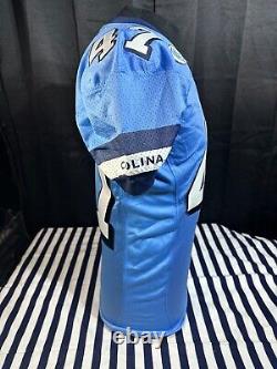 Maillot de joueur Nike NCAA UNC Tarheels #47 ACC bleu clair porté en match taille 48