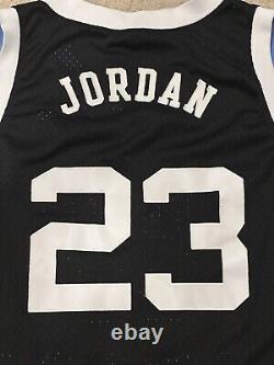 Maillot noir rare de basket-ball vintage Nike Michael Jordan UNC North Carolina XXL