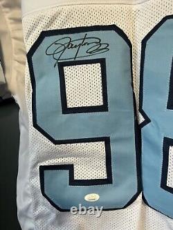 Maillot personnalisé signé de Lawrence Taylor des North Carolina Tar Heels de l'UNC avec certificat d'authenticité de JSA