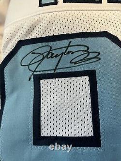 Maillot personnalisé signé de Lawrence Taylor des North Carolina Tar Heels de l'UNC avec certificat d'authenticité de JSA