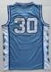 Maillot Signé De Rasheed Wallace Des Tar Heels De Caroline Du Nord Avec Certificat D'authenticité Beckett #30 Bas Unc