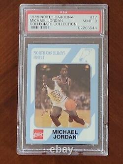 Michael Jordan 1989 Unc Collegiate Collection #17 Psa 9